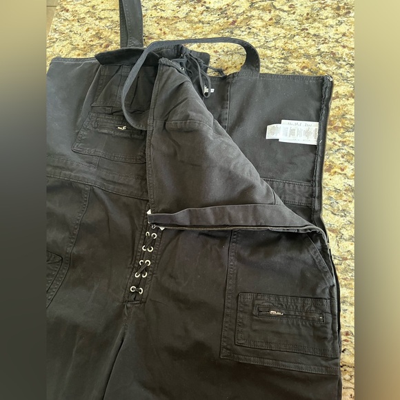 Good American Lace-Up Utility Twill Jumpsuit - Picture 12 of 14